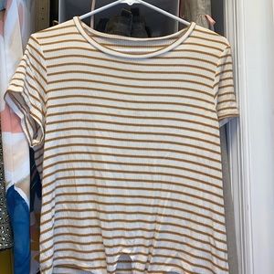 american eagle striped knot top